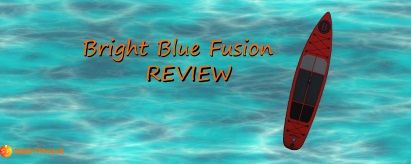 bright blue fusion paddle board