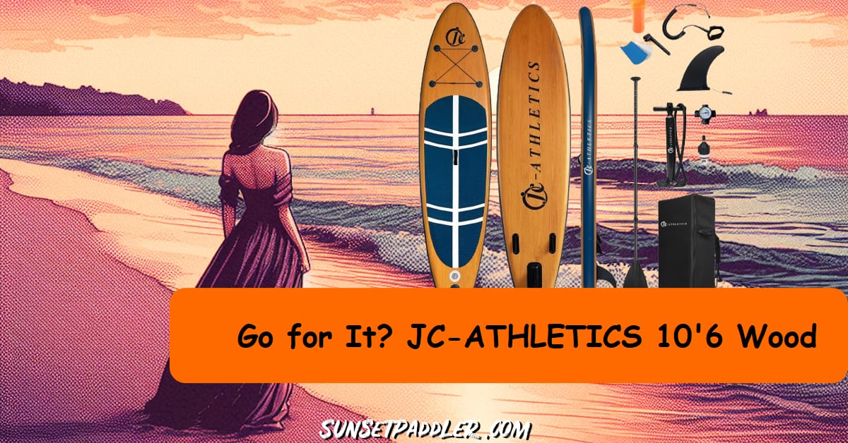 JC-ATHLETICS Inflatable Stand Up Paddle Board (6 Inches Thick), ISUP  Package
