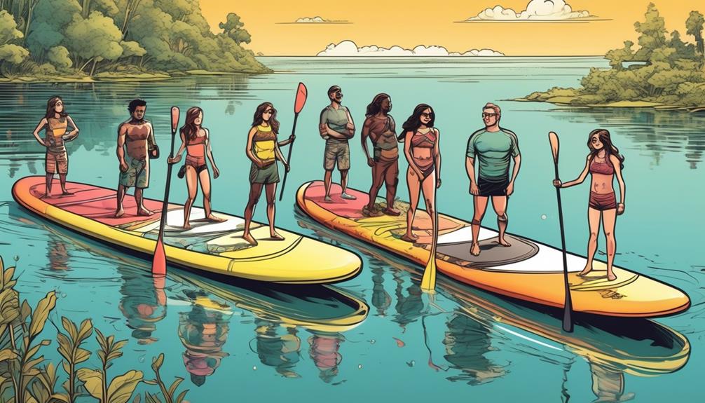 choosing inflatable paddle board size