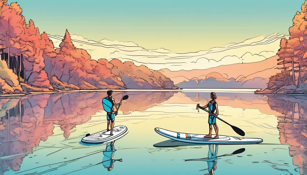 comparing stability of paddleboards