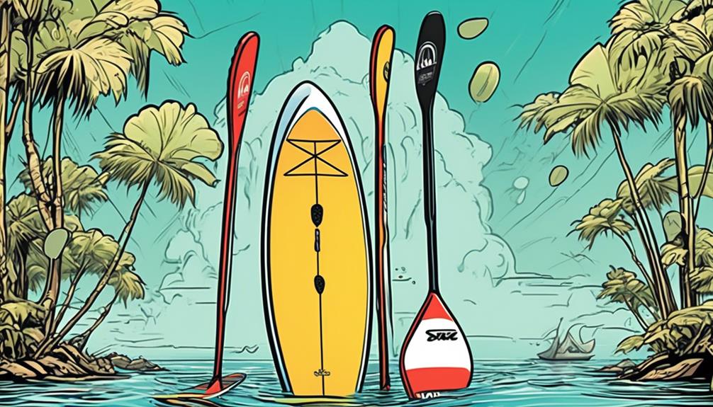 distinctive designs of paddleboards