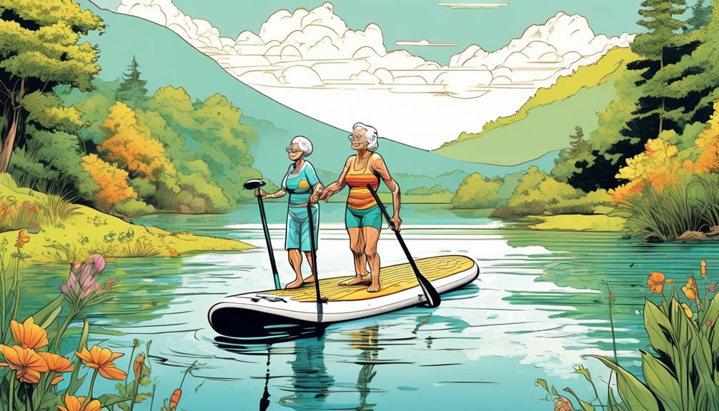 inflatable paddle boards for older adults