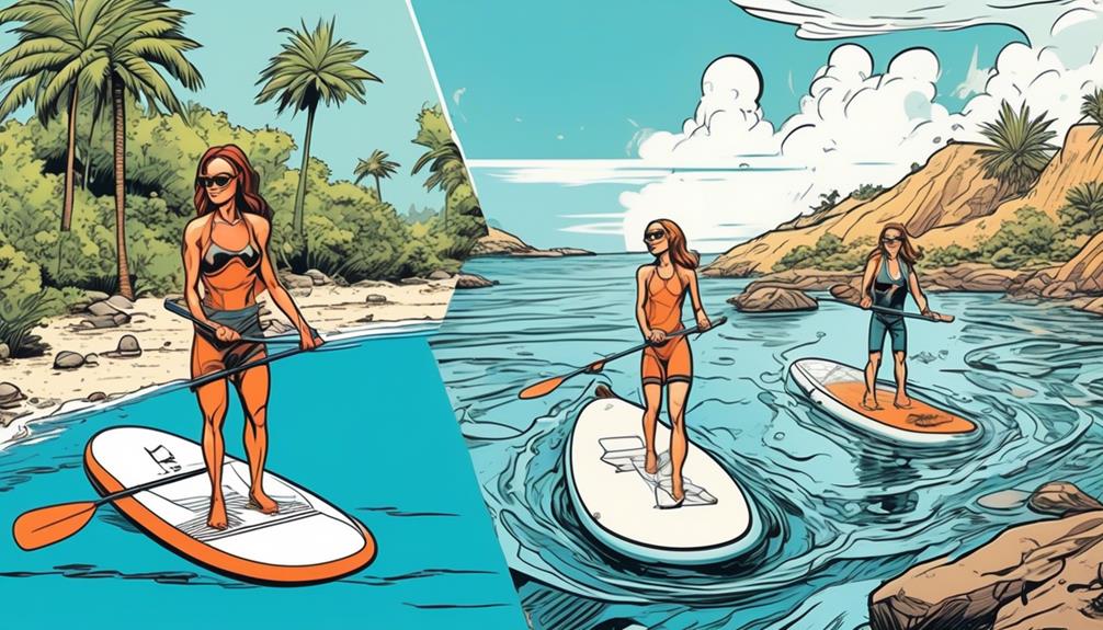 inflatable vs non inflatable paddle boards