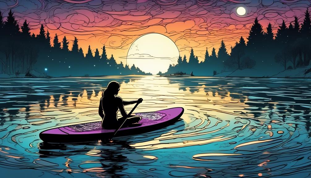 safety of inflatable paddle board at night