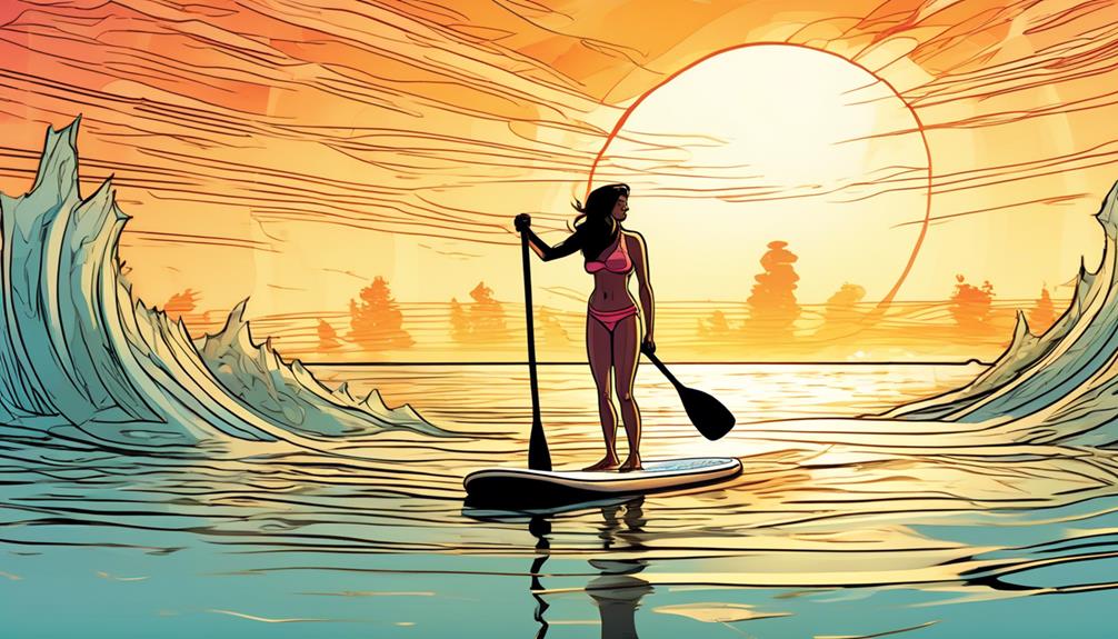 weight loss with inflatable paddle board